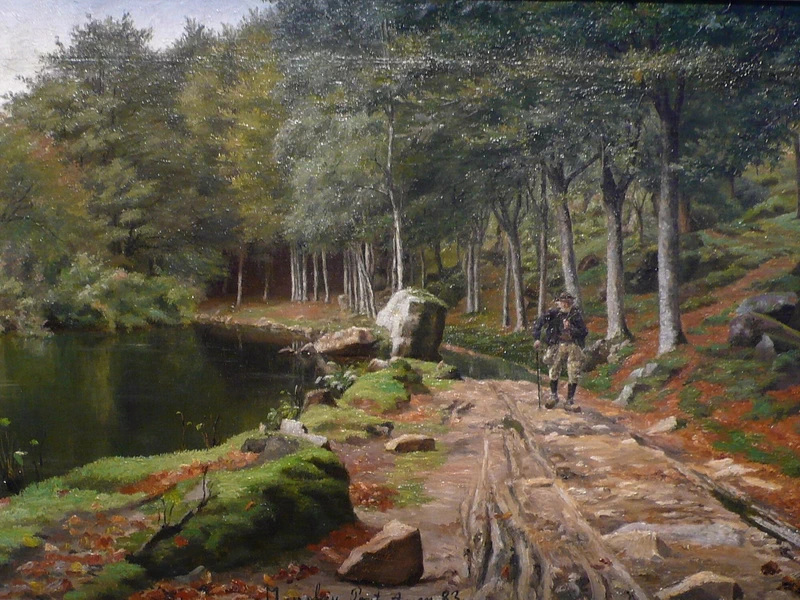 1848-Henriette Marie Antonette Luplau - Il bosco dell'amore, 1883 - Museo Pont-Aven, Francia